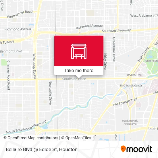 Bellaire Blvd @ Edloe St map