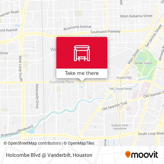 Mapa de Holcombe Blvd @ Vanderbilt