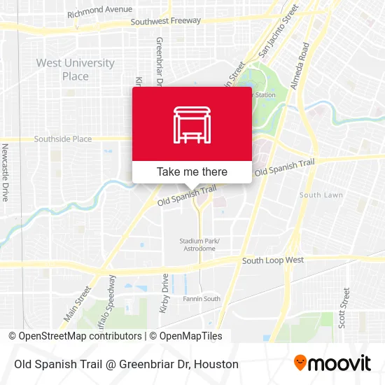 Old Spanish Trail @ Greenbriar Dr map