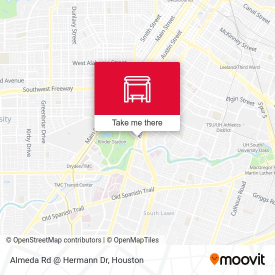 Almeda Rd @ Hermann Dr map