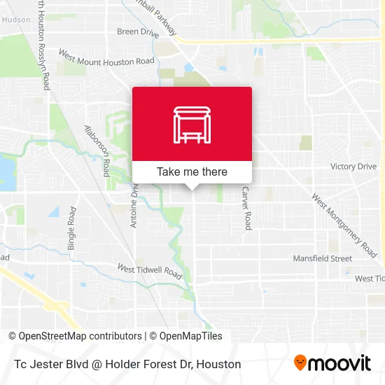 Mapa de Tc Jester Blvd @ Holder Forest Dr