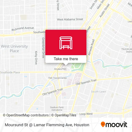 Moursund St @ Lamar Flemming Ave map