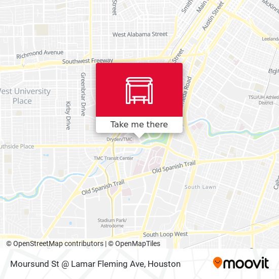 Moursund St @ Lamar Fleming Ave map