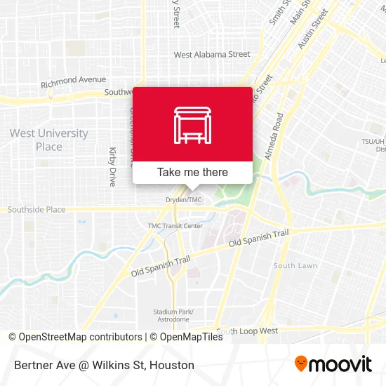 Mapa de Bertner Ave @ Wilkins St