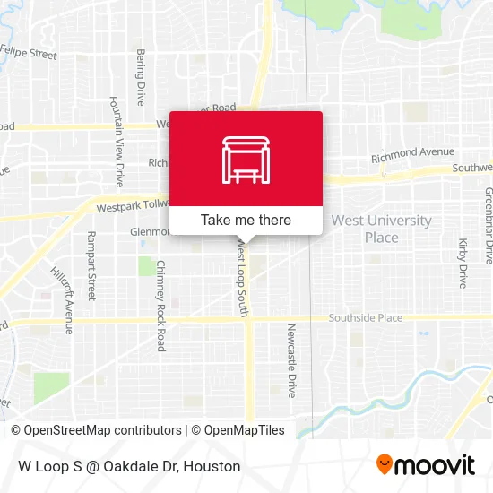 Mapa de W Loop S @ Oakdale Dr