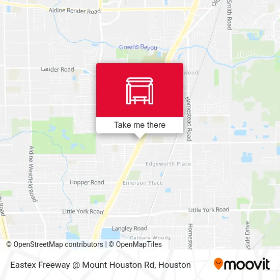 Eastex Freeway   @ Mount Houston Rd map