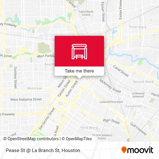 Pease St @ La Branch St map