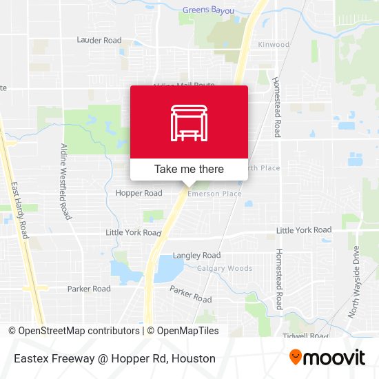 Eastex Freeway @ Hopper Rd map