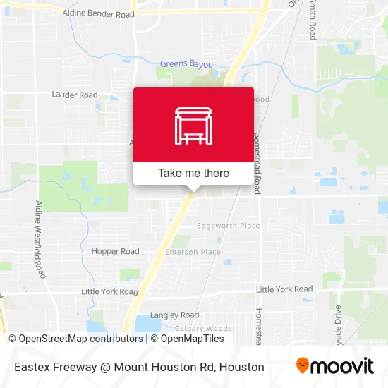 Eastex Freeway @ Mount Houston Rd map
