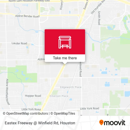 Eastex Freeway @ Winfield Rd map