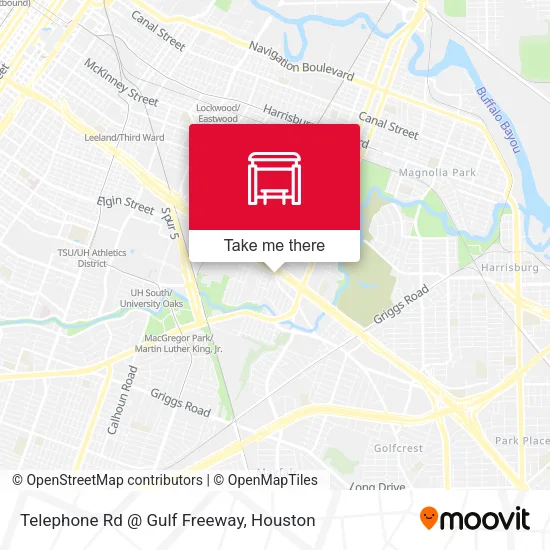Mapa de Telephone Rd @ Gulf Freeway