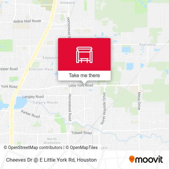 Cheeves Dr @ E Little York Rd map