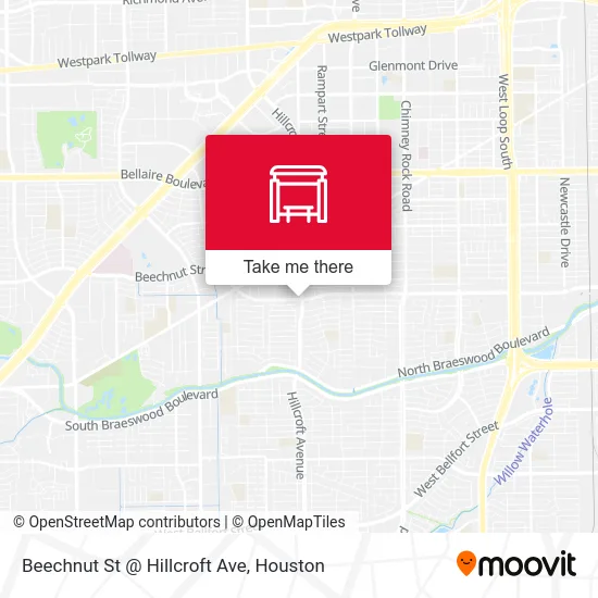 Mapa de Beechnut St @ Hillcroft Ave