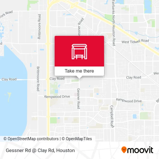 Gessner Rd @ Clay Rd map