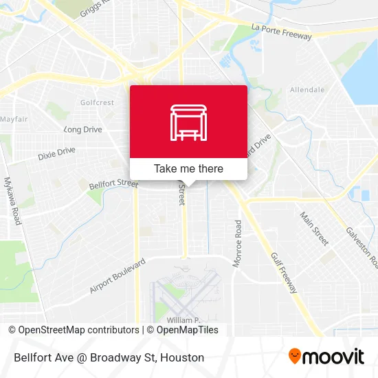 Bellfort Ave @ Broadway St map