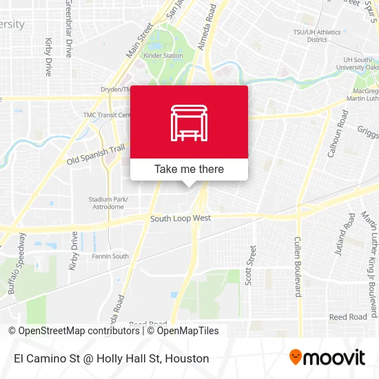 Mapa de El Camino St @ Holly Hall St