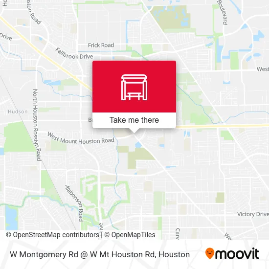 Mapa de W Montgomery Rd @ W Mt Houston Rd