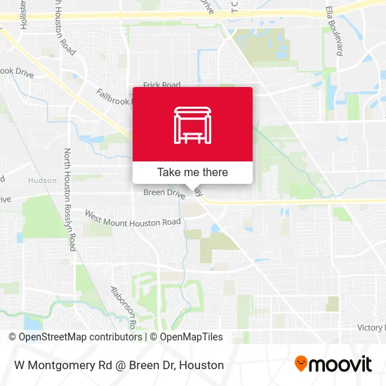 W Montgomery Rd @ Breen Dr map