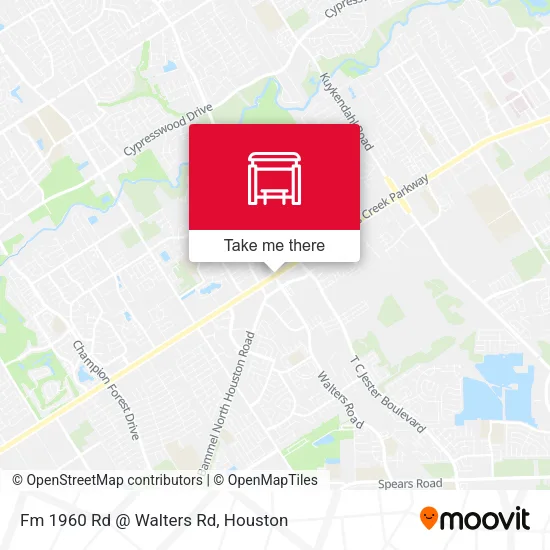 Fm 1960 Rd @ Walters Rd map