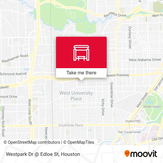 Mapa de Westpark Dr @ Edloe St