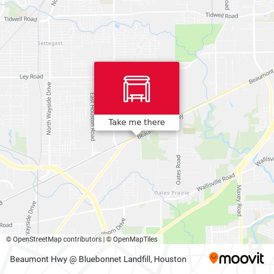 Beaumont Hwy @ Bluebonnet Landfill map