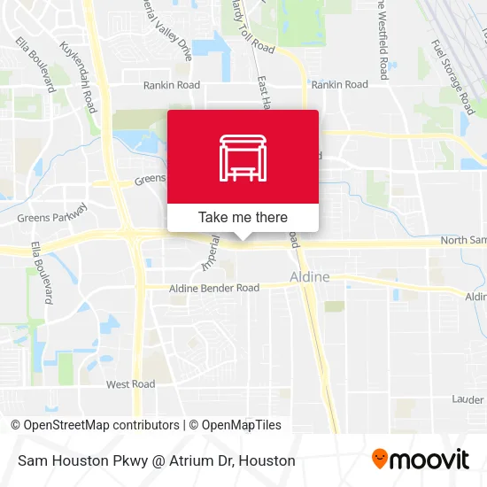 Sam Houston Pkwy @ Atrium Dr map