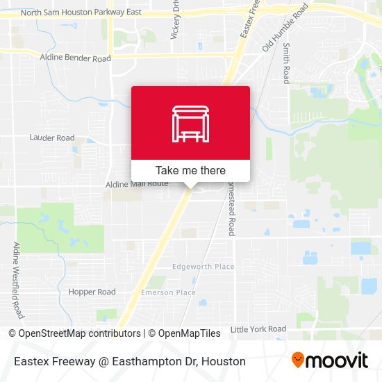 Eastex Freeway @ Easthampton Dr map