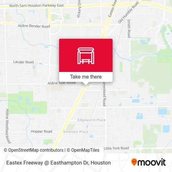 Mapa de Eastex Freeway @ Easthampton Dr