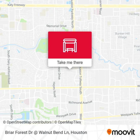 Briar Forest Dr @ Walnut Bend Ln map