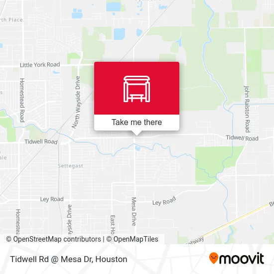 Tidwell Rd @ Mesa Dr map