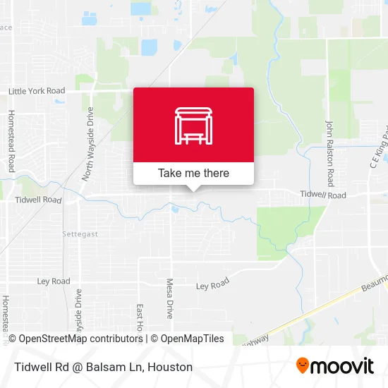 Tidwell Rd @ Balsam Ln map