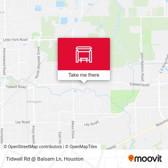 Tidwell Rd @ Balsam Ln map