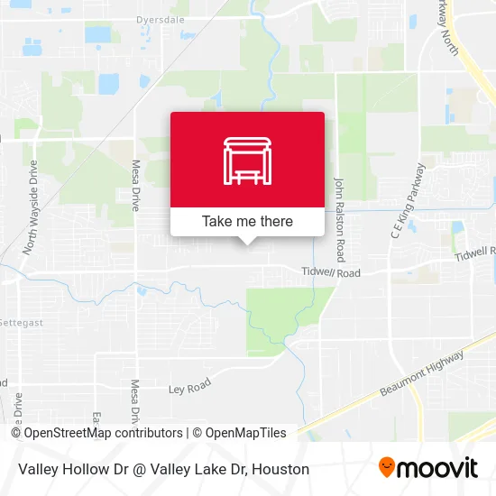 Valley Hollow Dr @ Valley Lake Dr map
