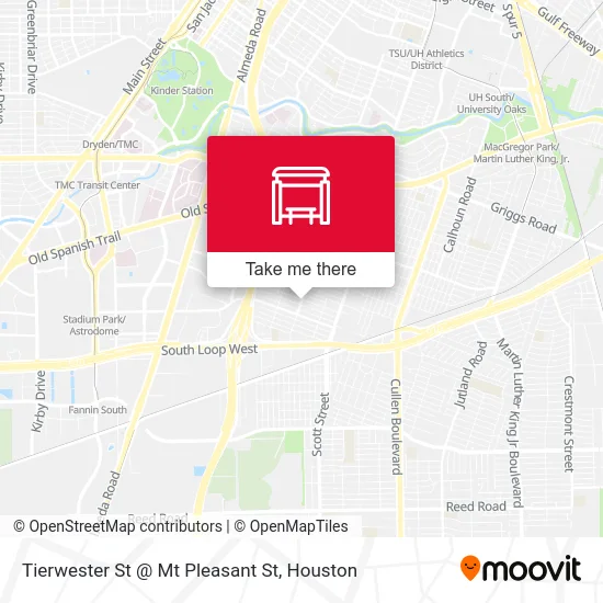Tierwester St @ Mt Pleasant St map