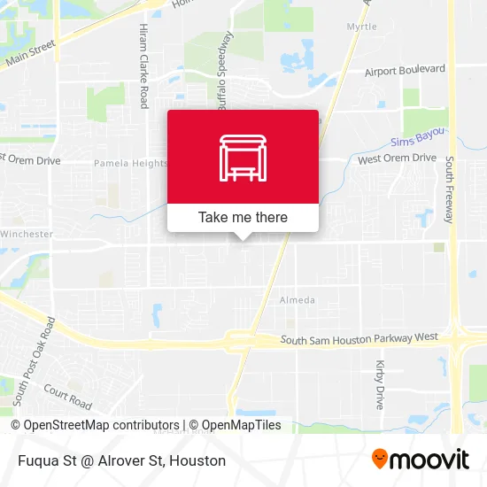 Fuqua St @ Alrover St map