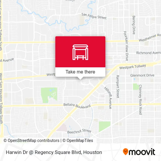 Mapa de Harwin Dr @ Regency Square Blvd