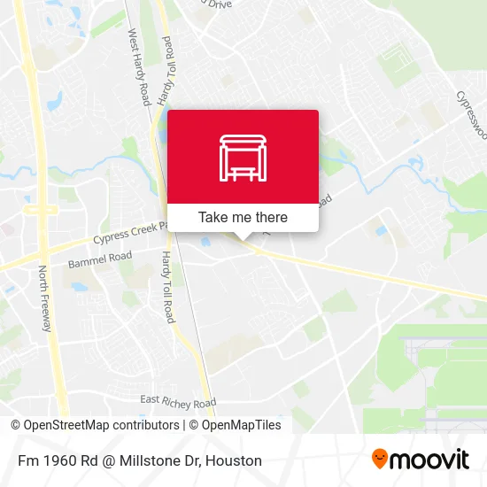 Fm 1960 Rd @ Millstone Dr map