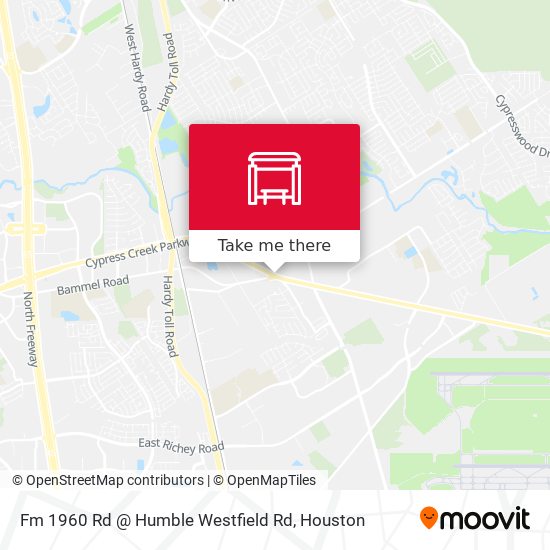 Fm 1960 Rd @ Humble Westfield Rd map