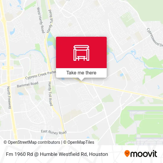 Mapa de Fm 1960 Rd @ Humble Westfield Rd