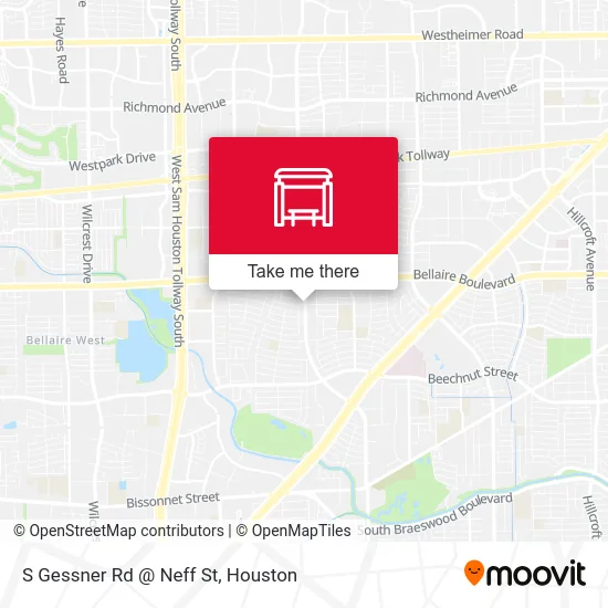 S Gessner Rd @ Neff St map