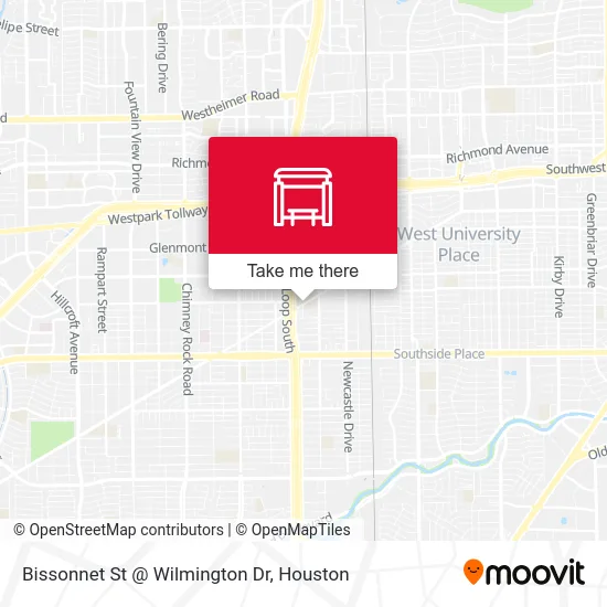 Mapa de Bissonnet St @ Wilmington Dr