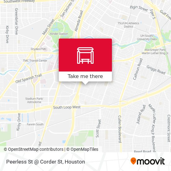 Peerless St @ Corder St map