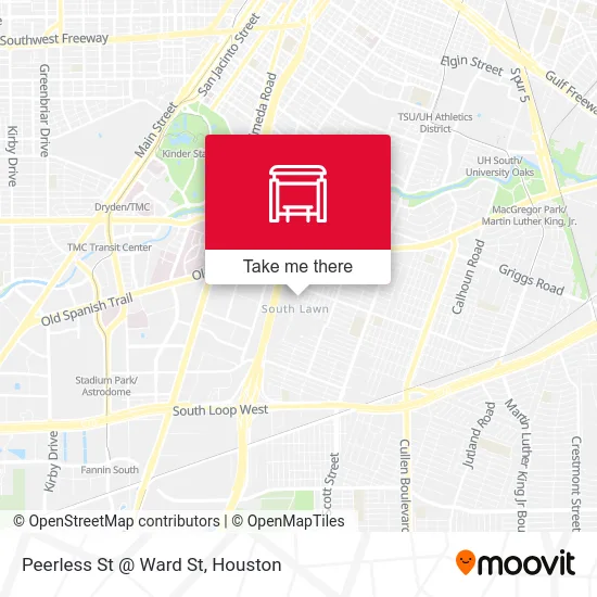 Peerless St @ Ward St map