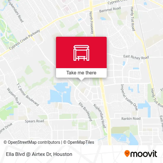 Mapa de Ella Blvd @ Airtex Dr