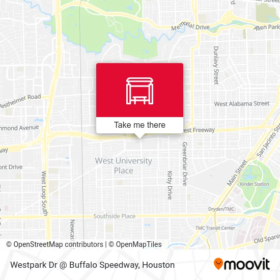 Mapa de Westpark Dr @ Buffalo Speedway