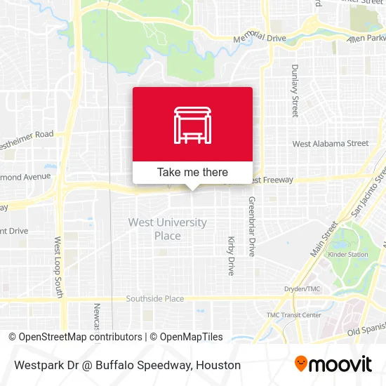 Mapa de Westpark Dr @ Buffalo Speedway