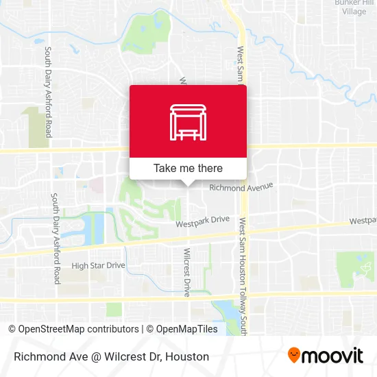Richmond Ave @ Wilcrest Dr map