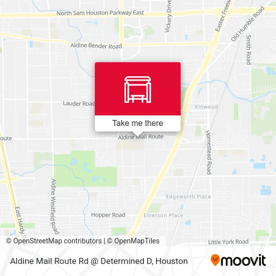Mapa de Aldine Mail Route Rd @ Determined D