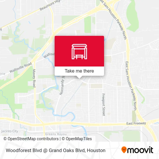 Woodforest Blvd @ Grand Oaks Blvd map