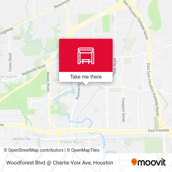 Woodforest Blvd @ Charlie Voix Ave map